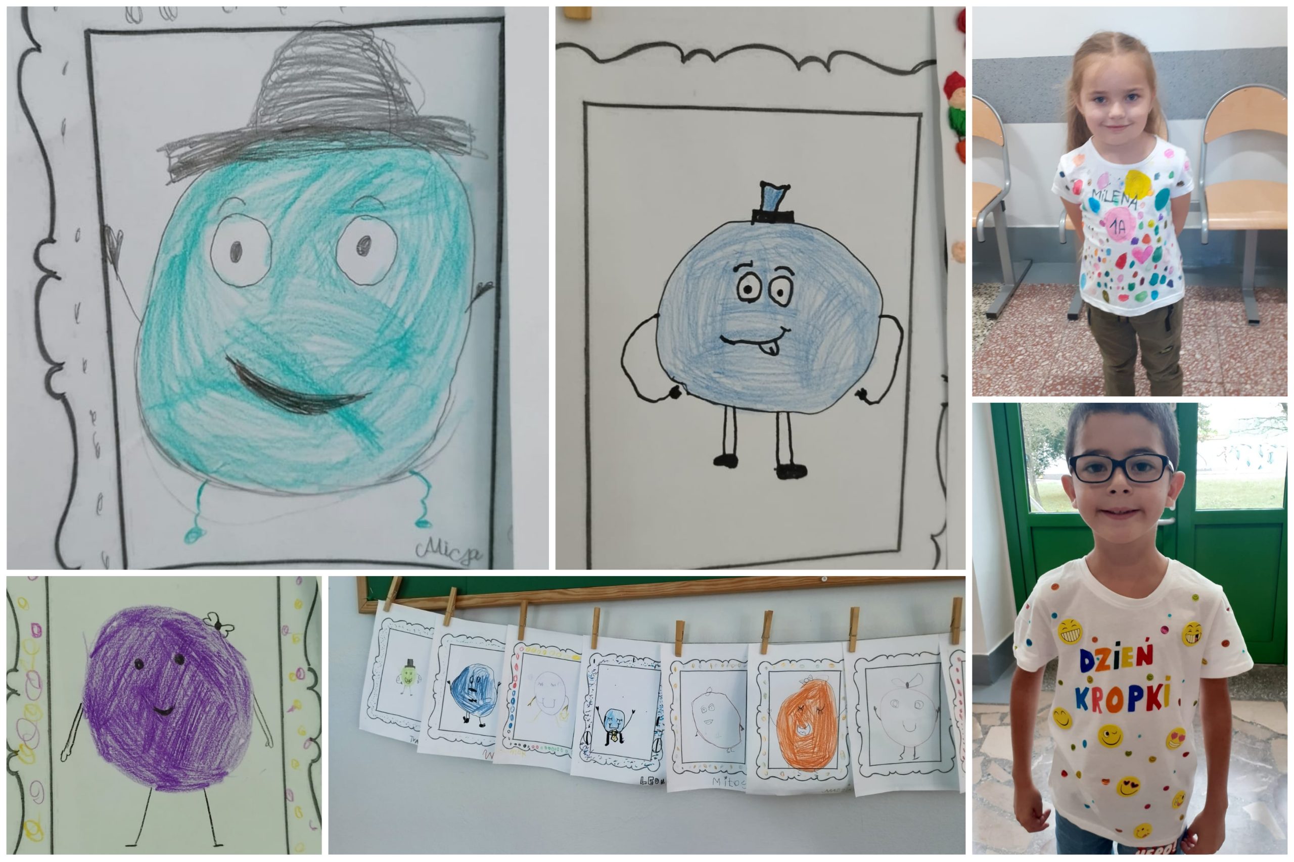 Dzień Kropki w klasach pierwszych.