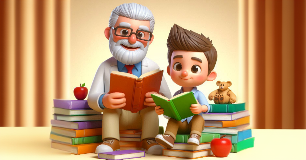 Wystawa książek w szkolnej bibliotece.