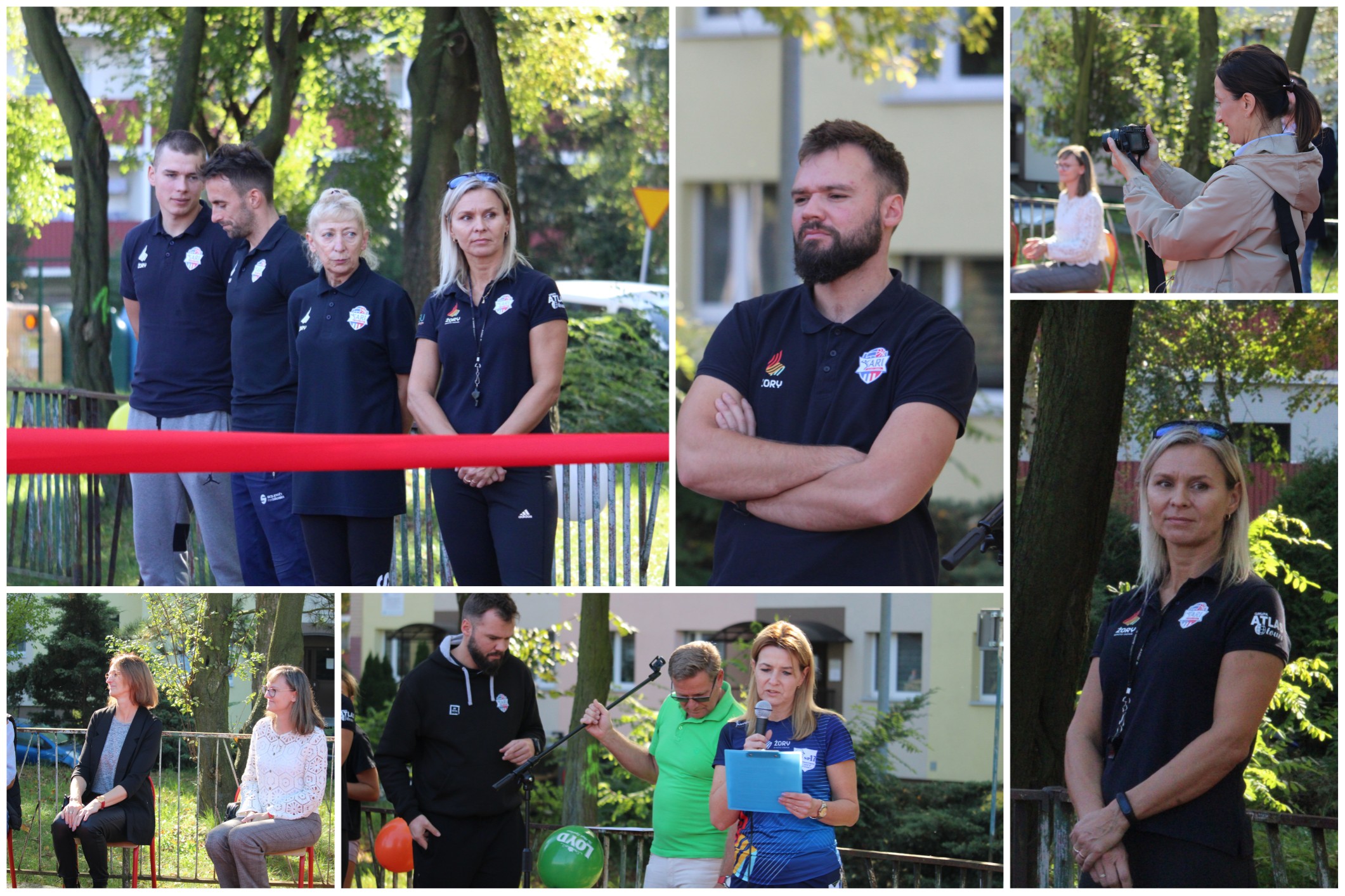 Uroczyste otwarcie bieżni lekkoatletycznej.