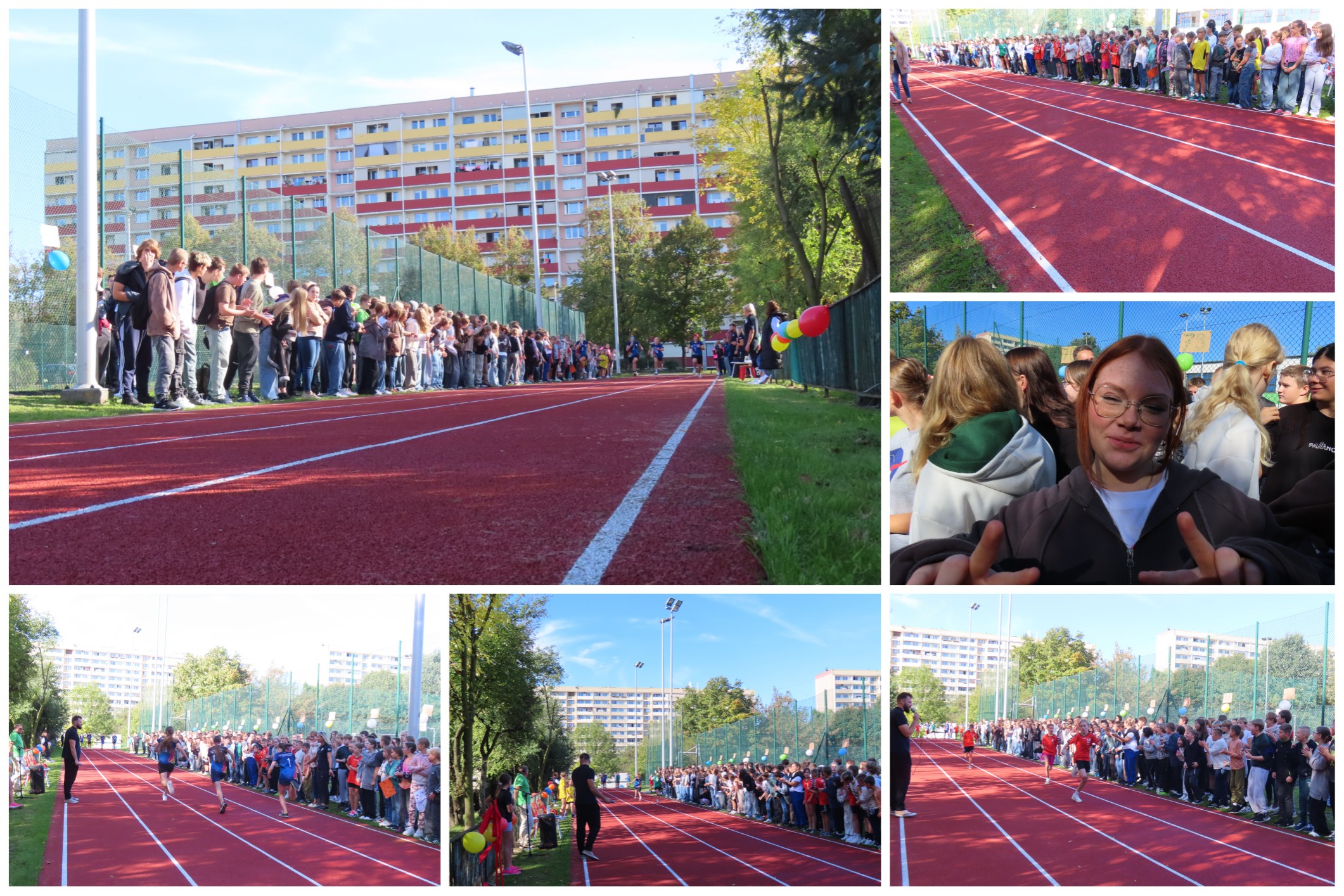 Uroczyste otwarcie bieżni lekkoatletycznej.