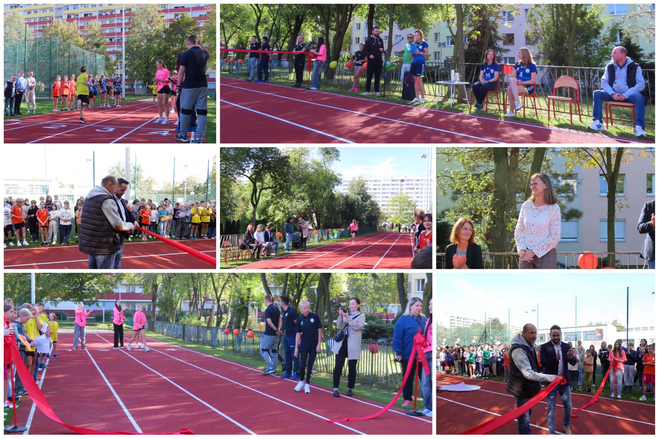 Uroczyste otwarcie bieżni lekkoatletycznej.