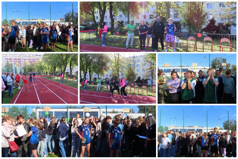 Uroczyste otwarcie bieżni lekkoatletycznej.