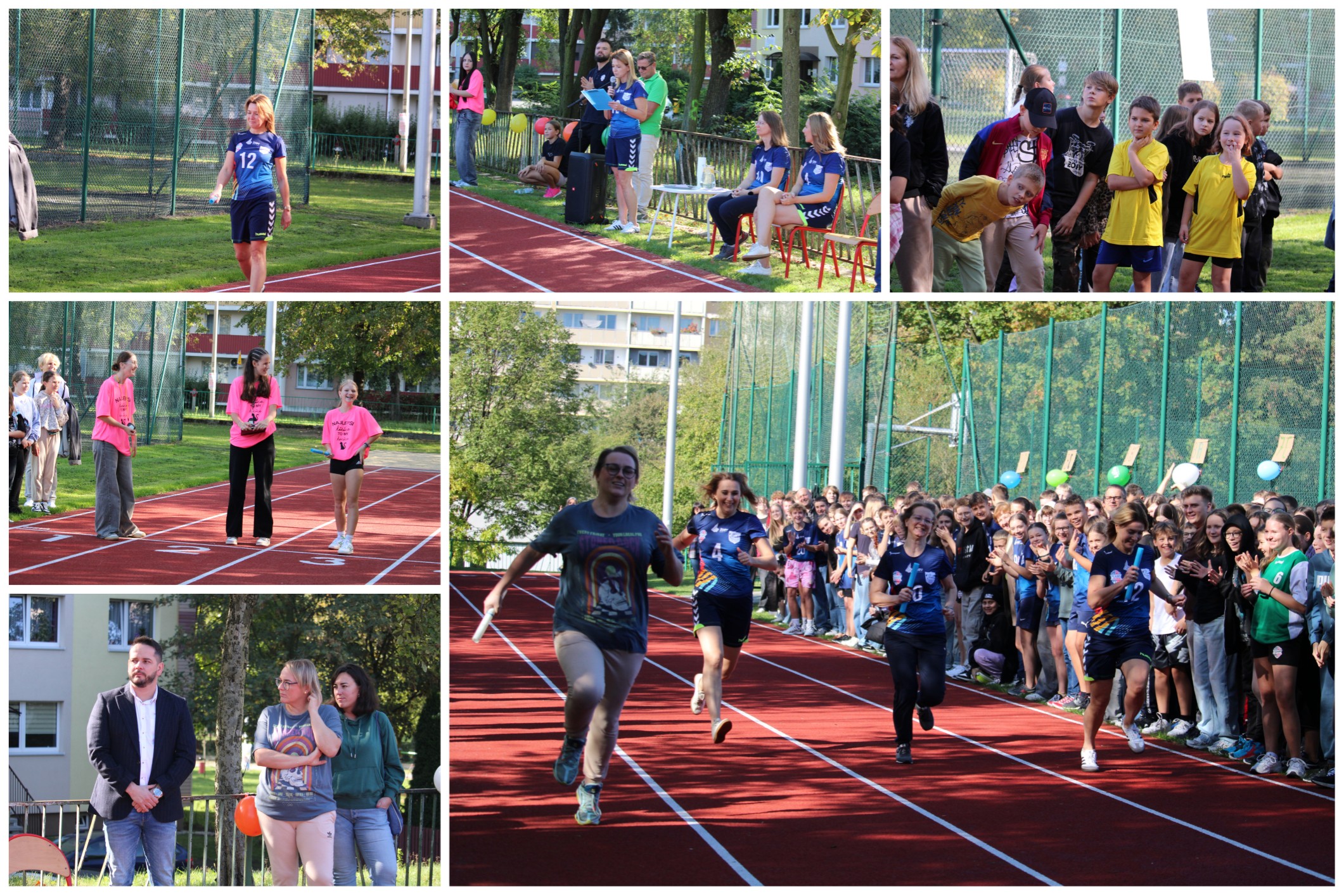 Uroczyste otwarcie bieżni lekkoatletycznej.