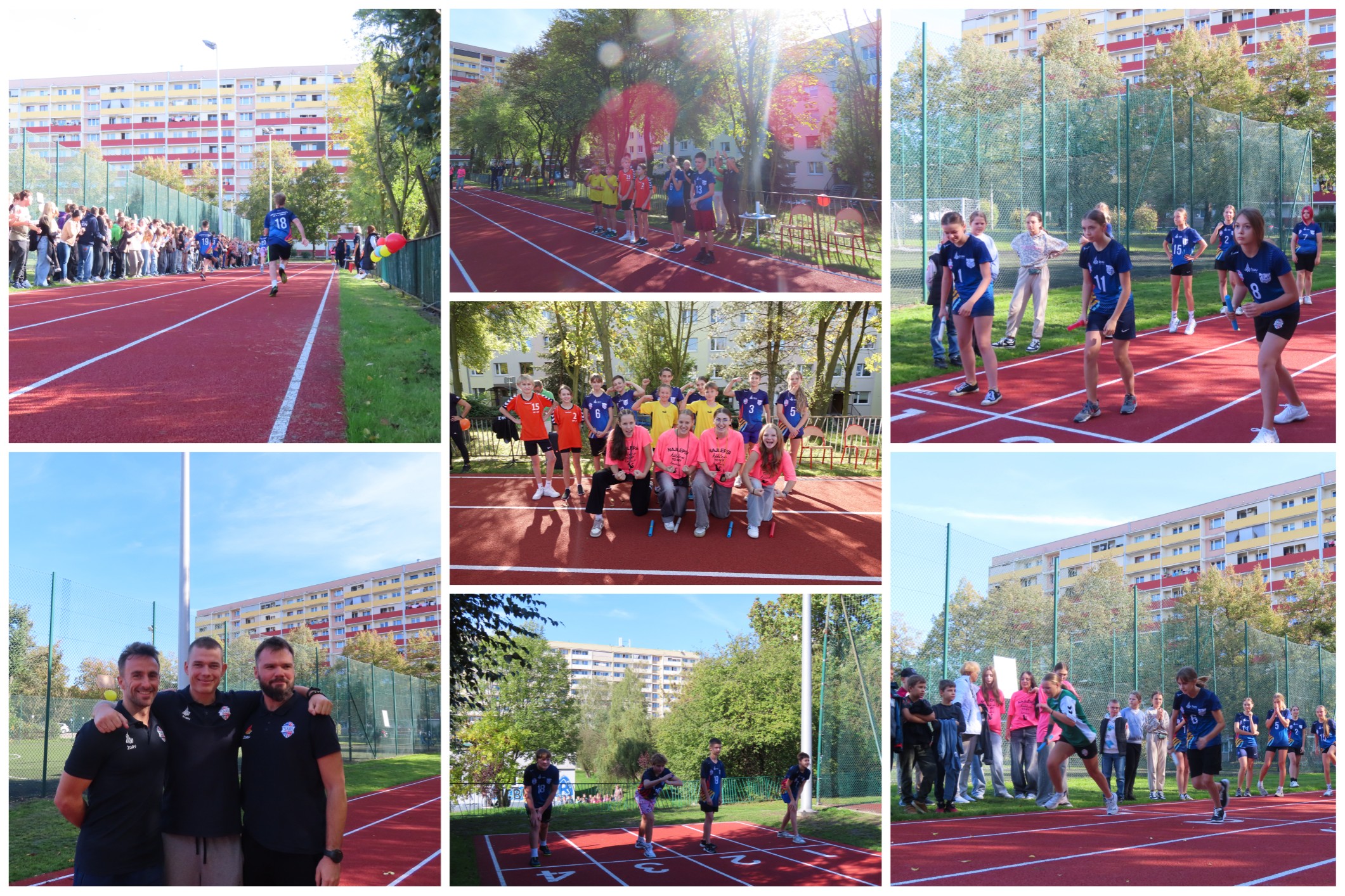 Uroczyste otwarcie bieżni lekkoatletycznej.