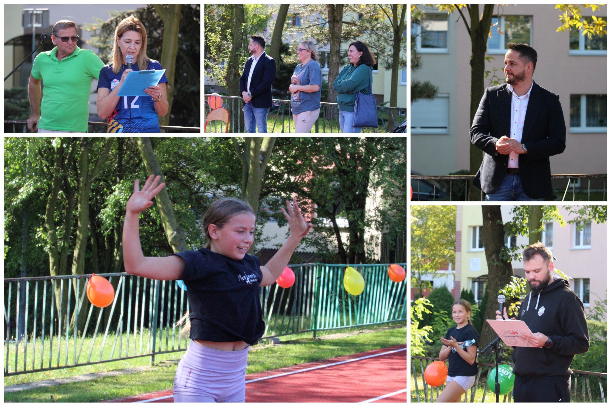 Uroczyste otwarcie bieżni lekkoatletycznej.