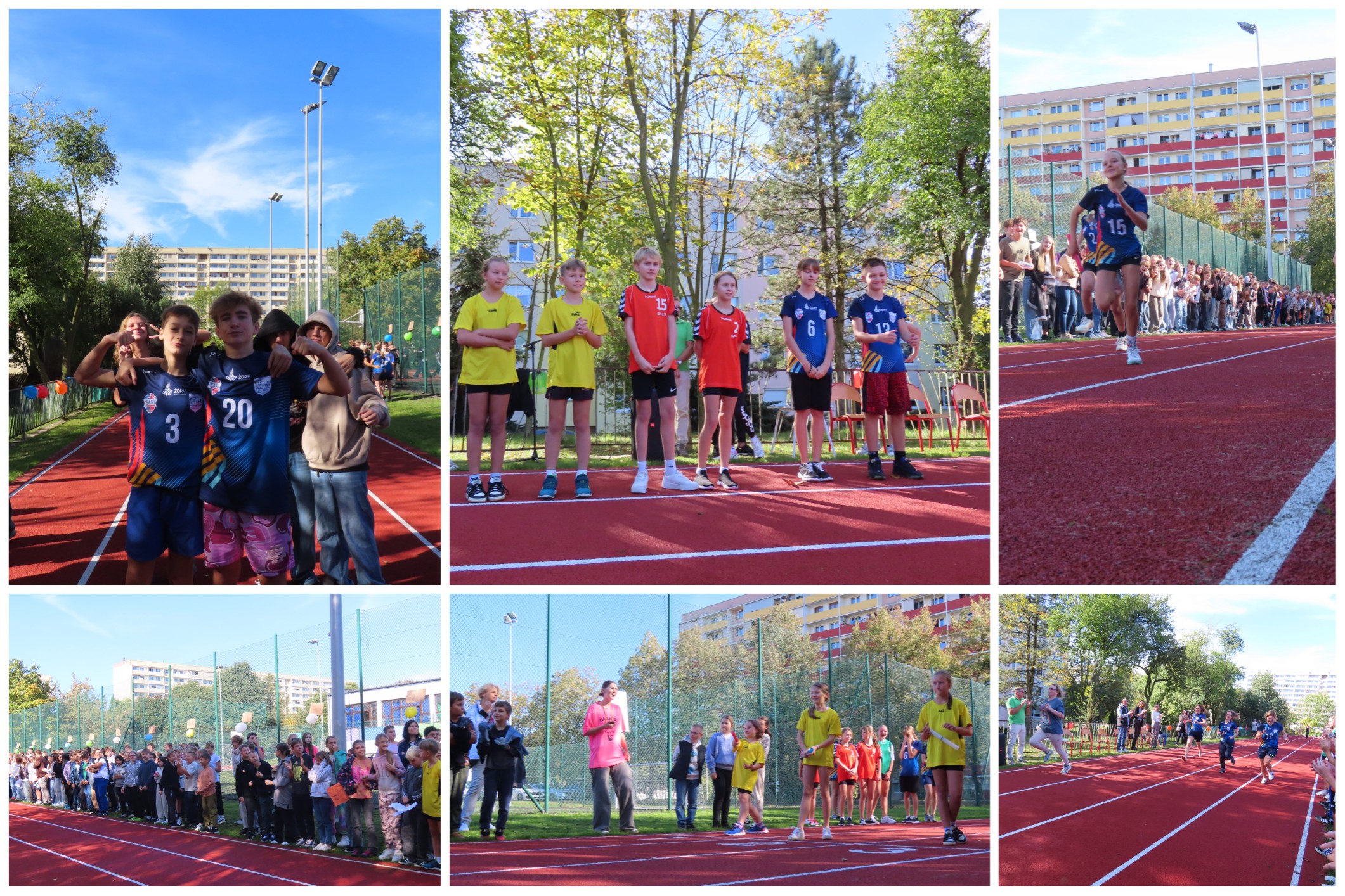 Uroczyste otwarcie bieżni lekkoatletycznej.