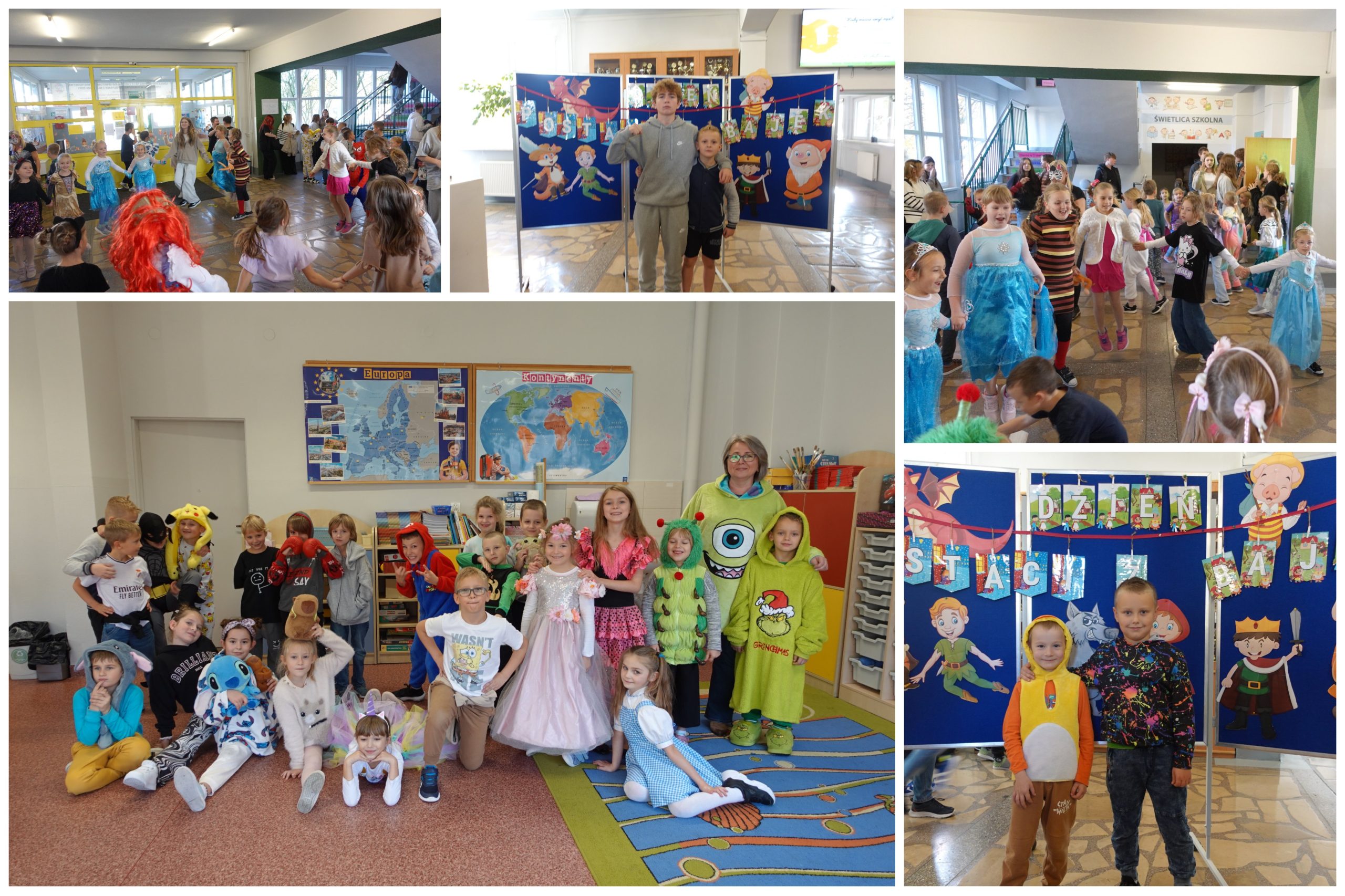 Międzynarodowy Dzień Postaci z Bajek 2024 w SP17.