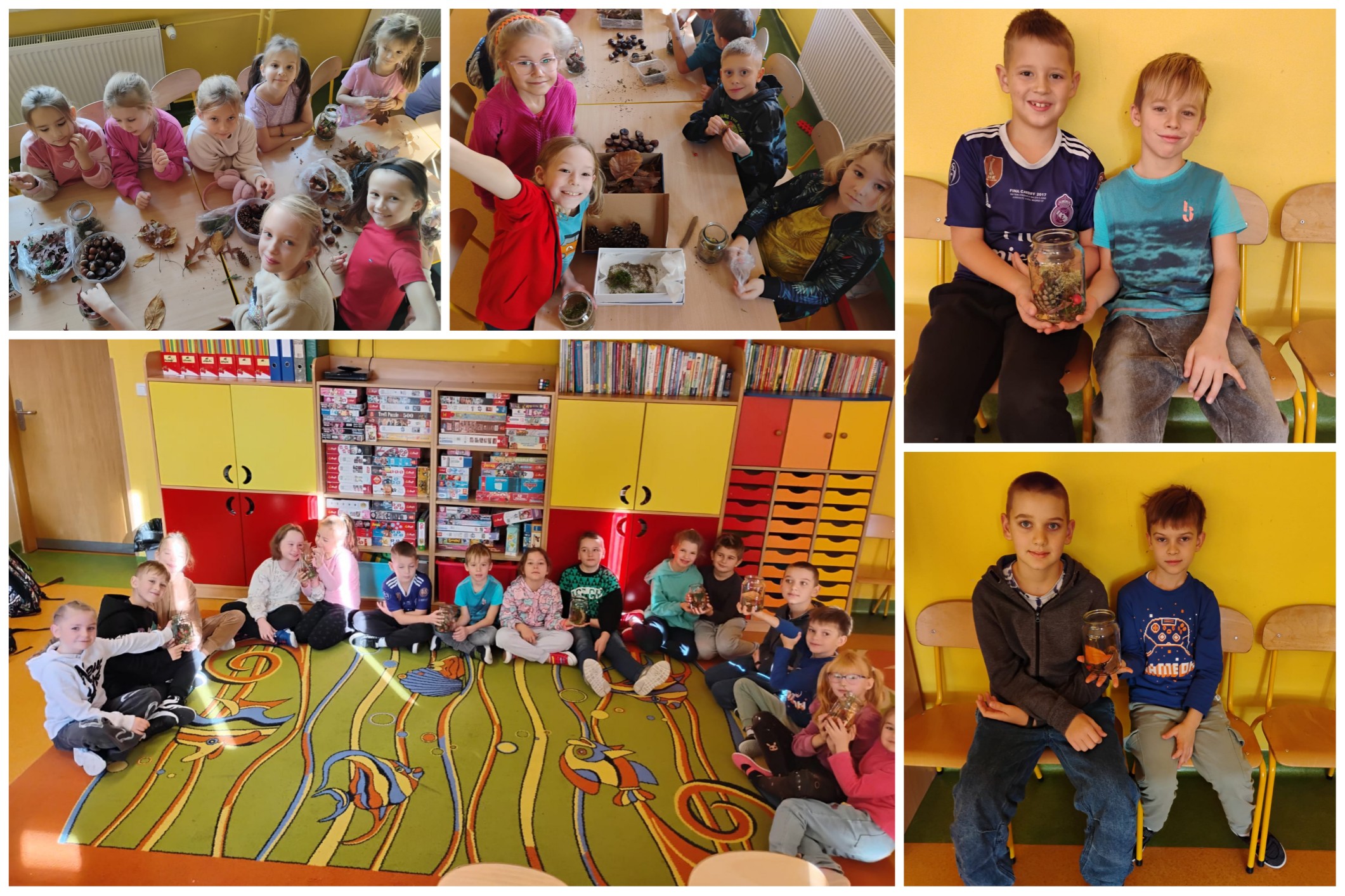 Zajęcia świetlicowe z darami jesieni.