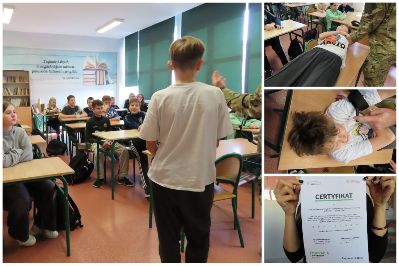 Warsztaty z żołnierzem.