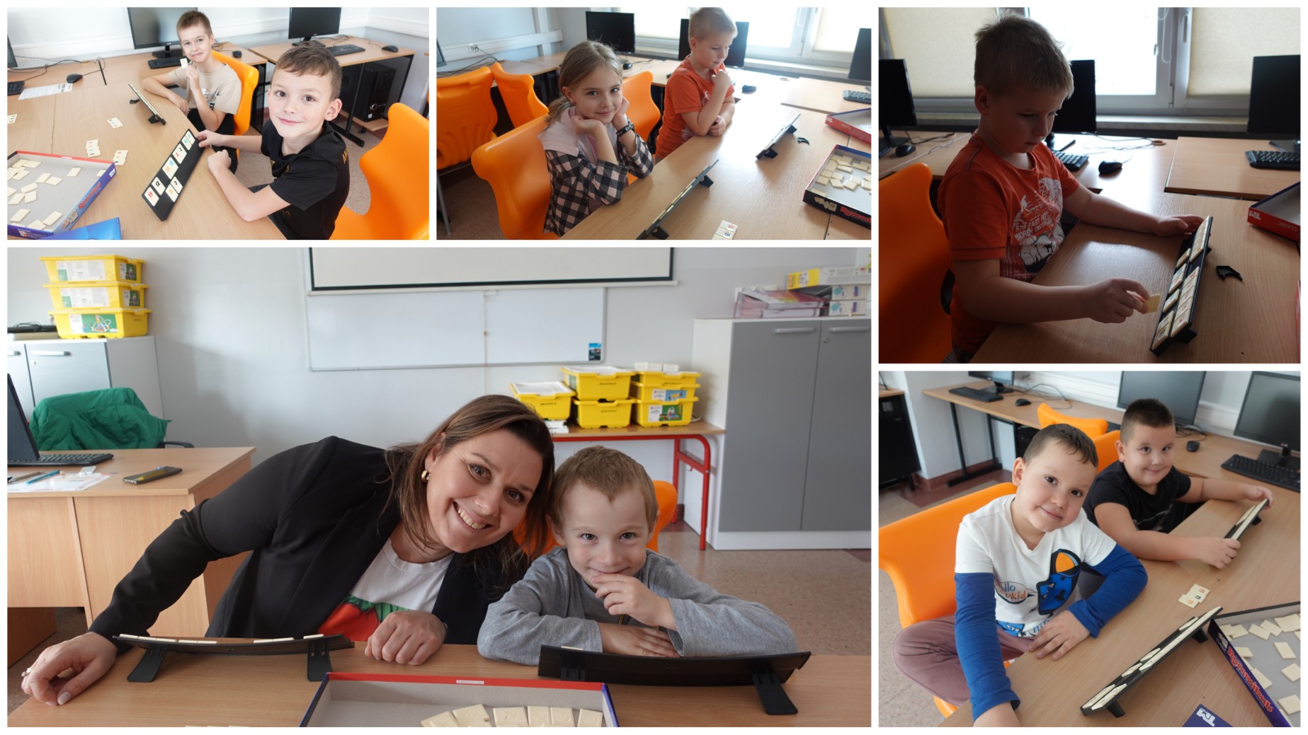 Zajęcia z grą Rummikub.