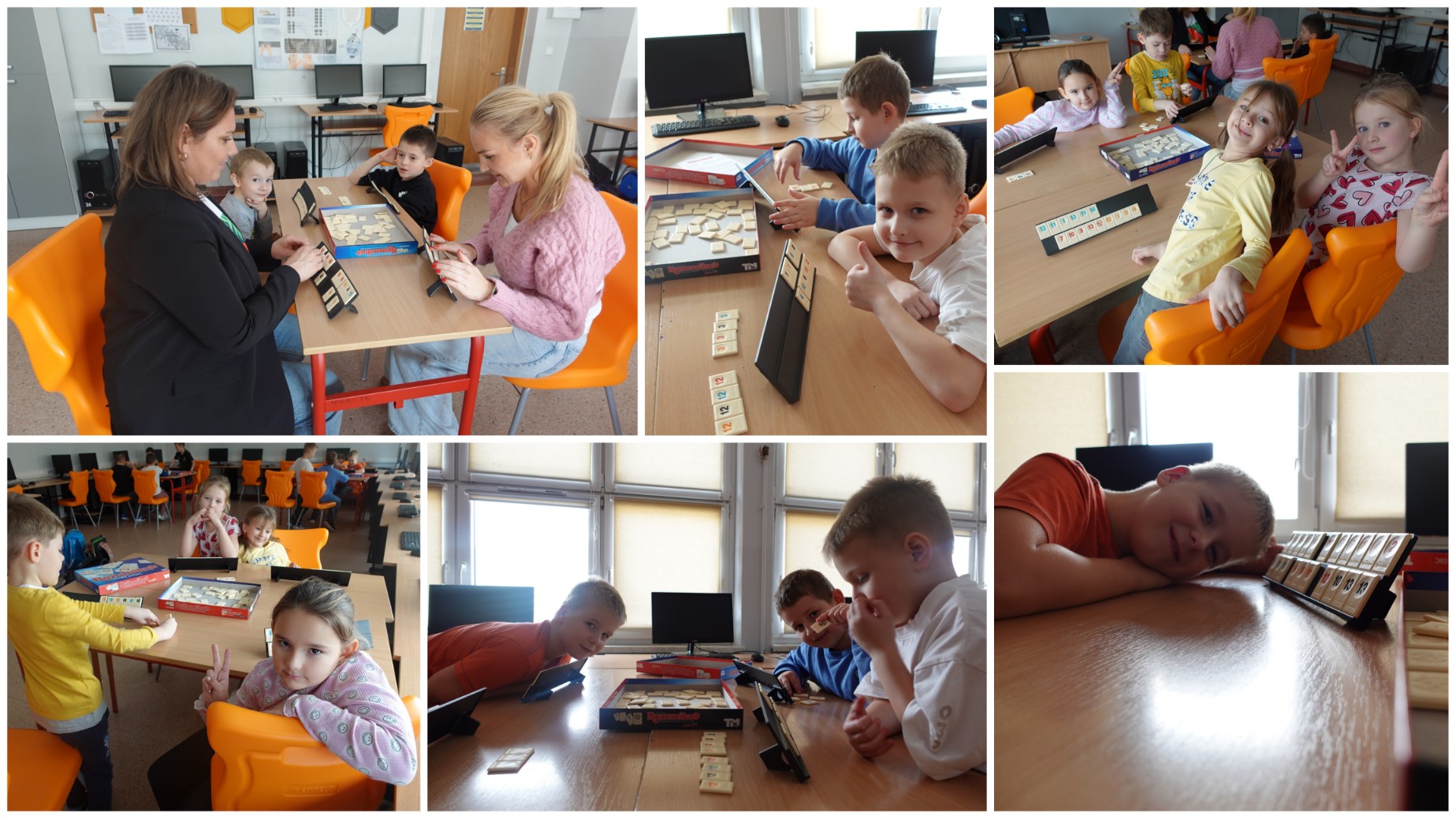 Zajęcia z grą Rummikub.