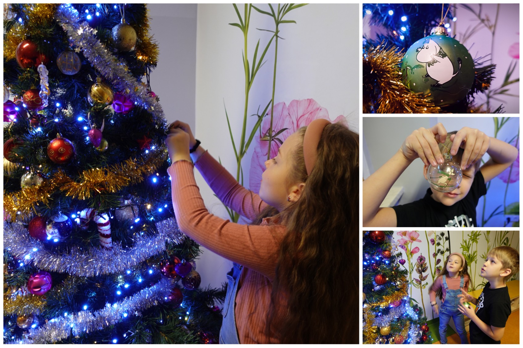 Świetlicowe ubieranie choinki.