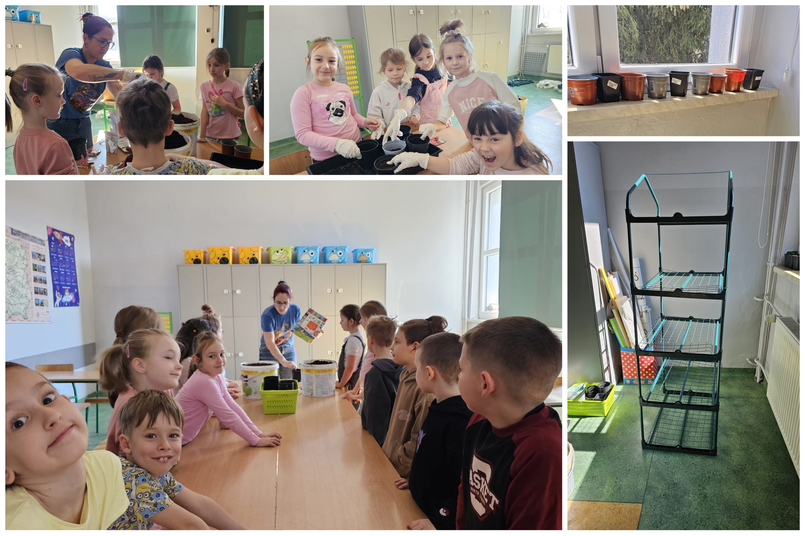 Uczennice i uczniowie w trakcie realizacji projektu.