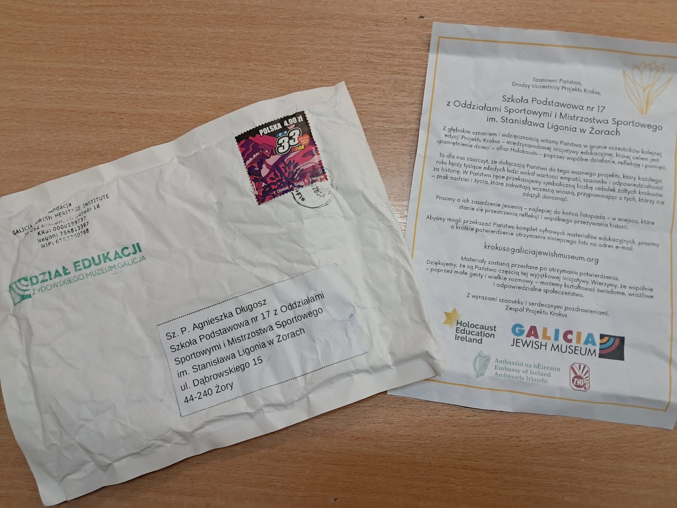 Klasa 7b aktywnie włączyła się w akcję Krokus.