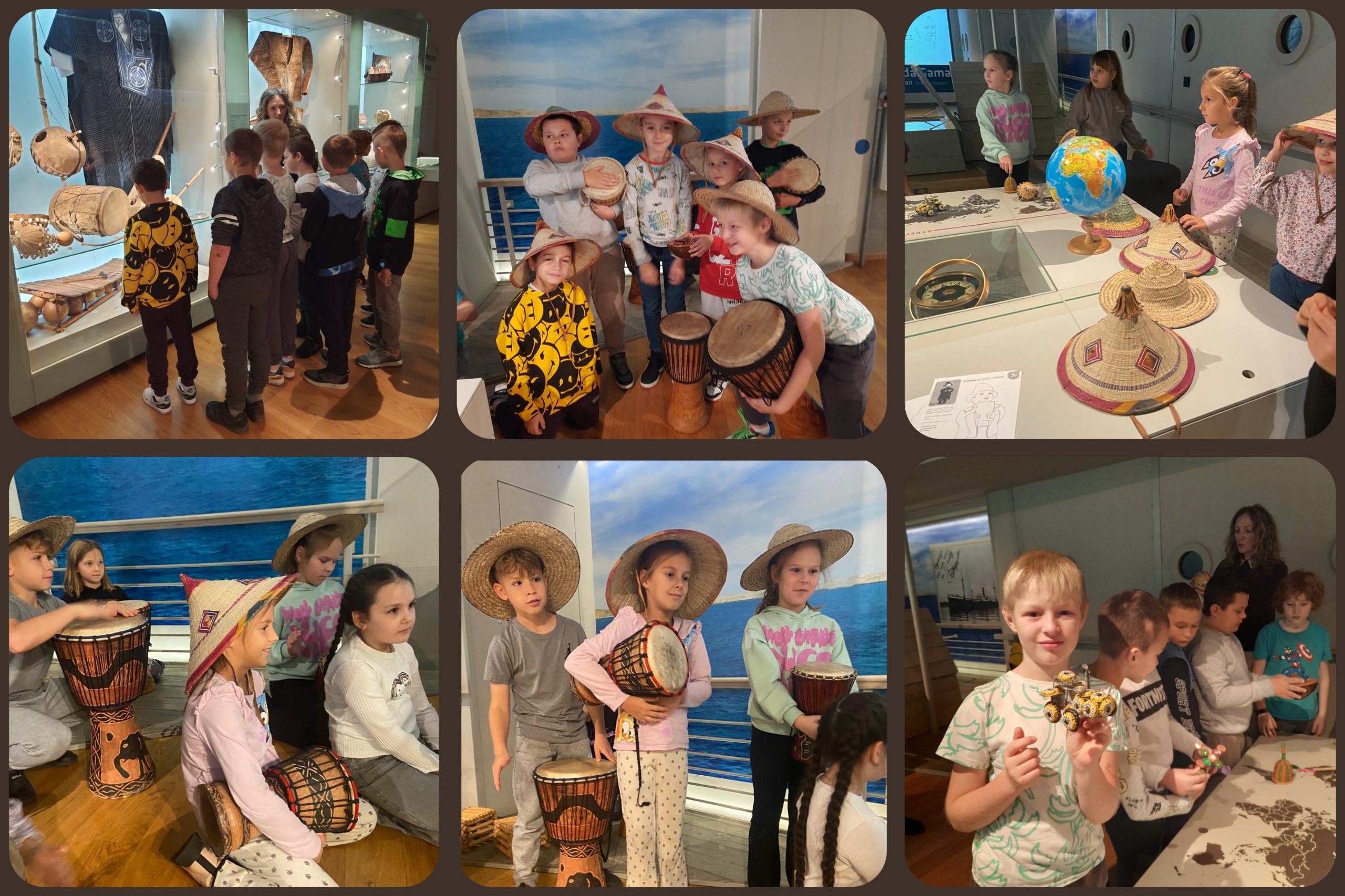       KLASA 3B NA WYSTAWIE ,,RZEŹBA MAKONDE, CZYLI HEBANOWE LŚNIENIE”