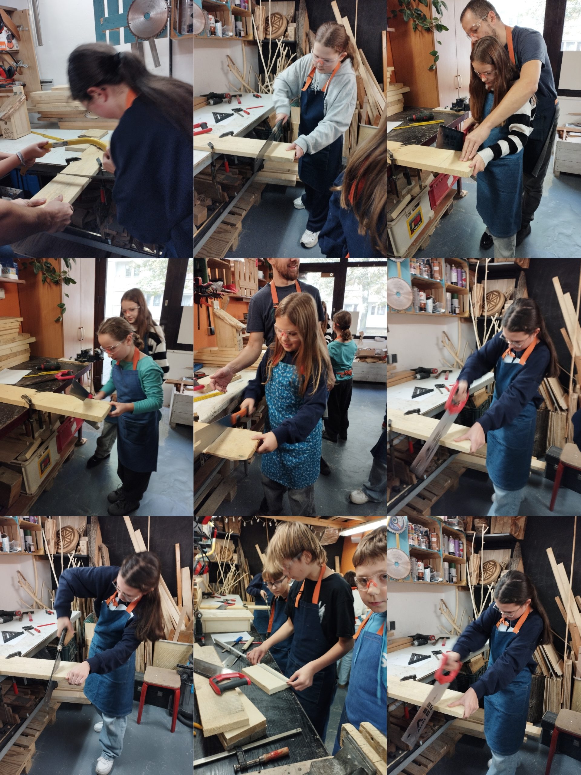 Techniczne i praktyczne zabawy z drewnem – uczniowie klas 5 na warsztatach stolarskich!