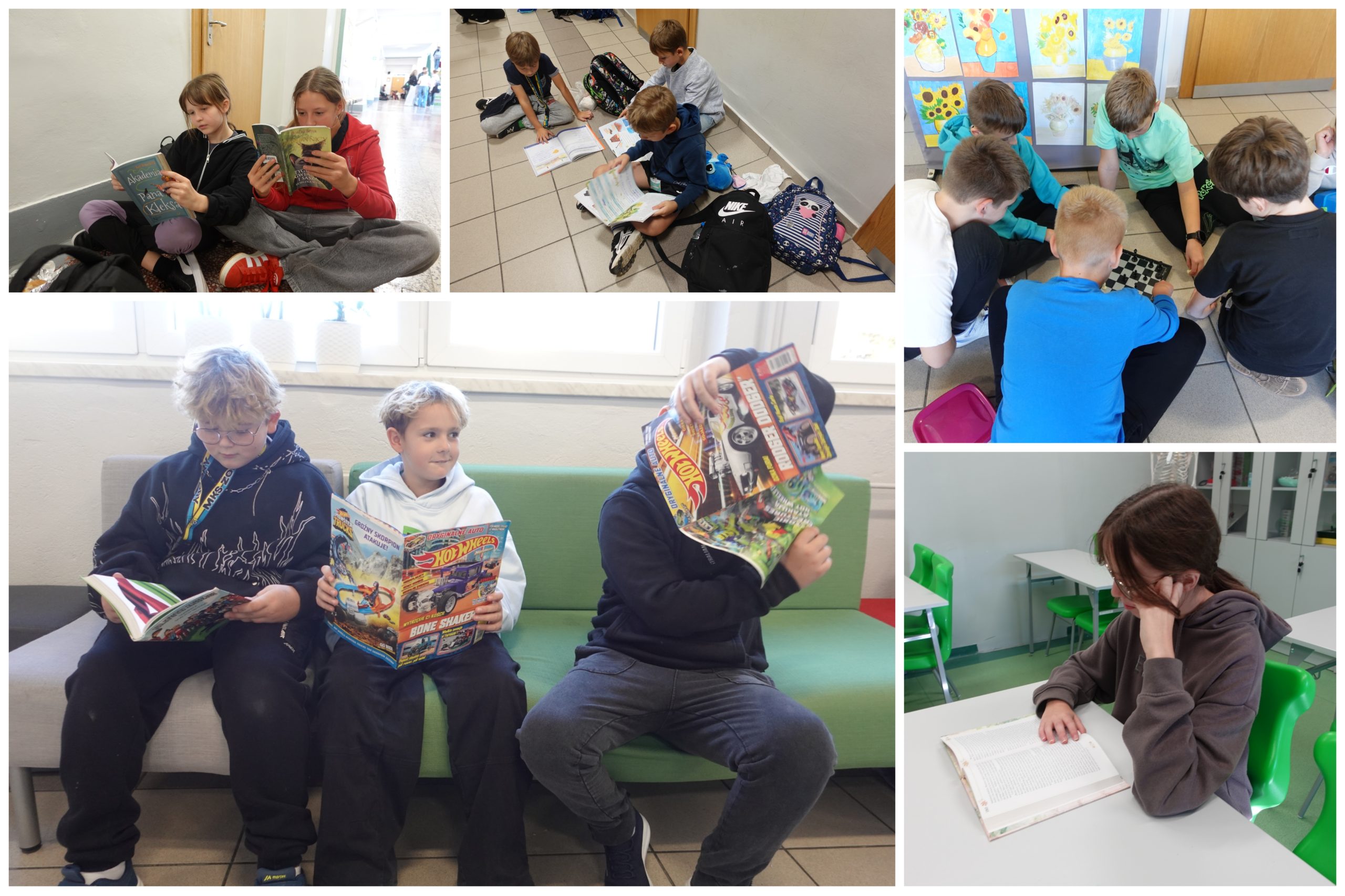 „Przerwa na czytanie” w naszej szkole.