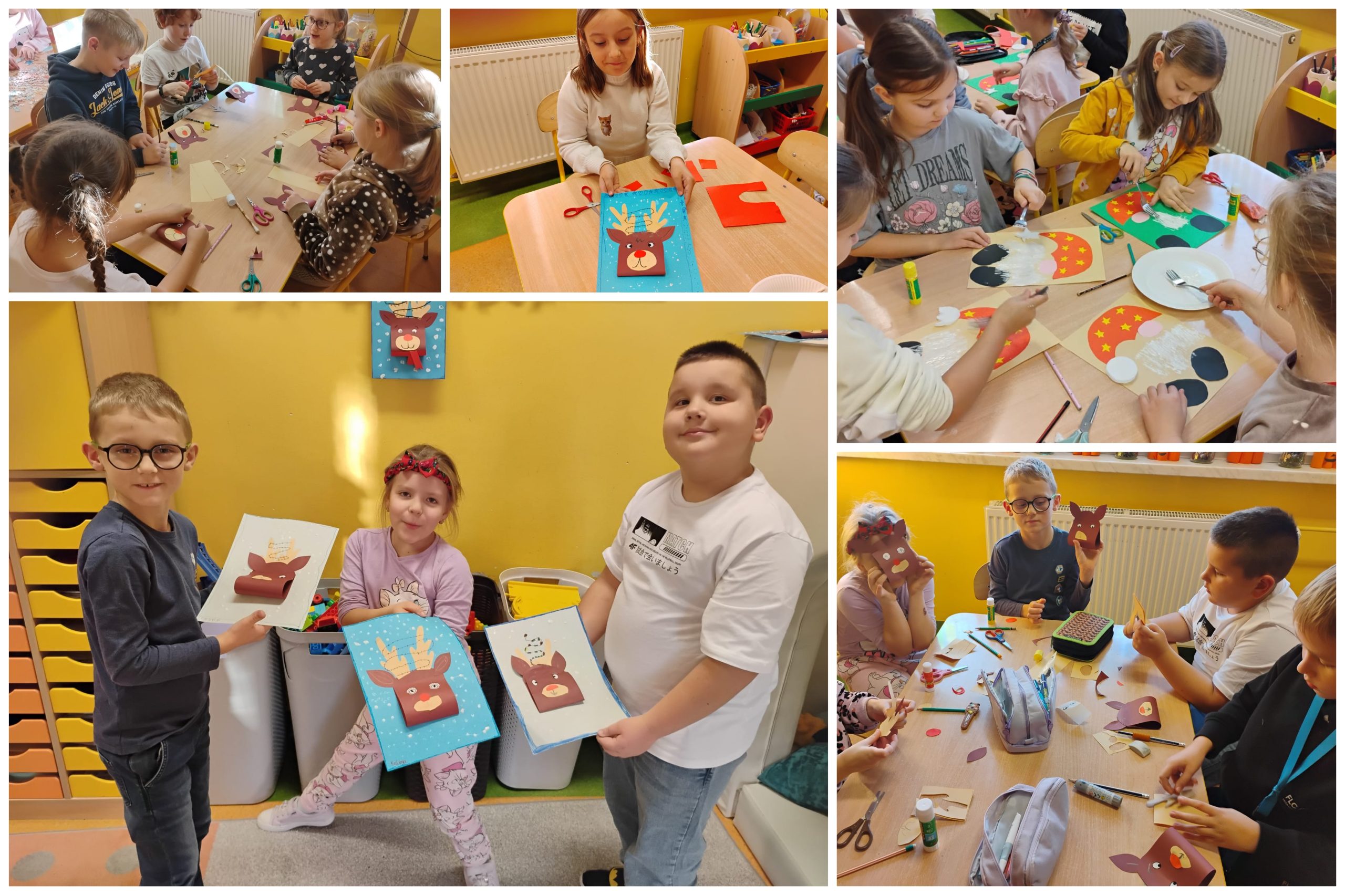 Zajęcia artystyczne w świetlicy szkolnej.