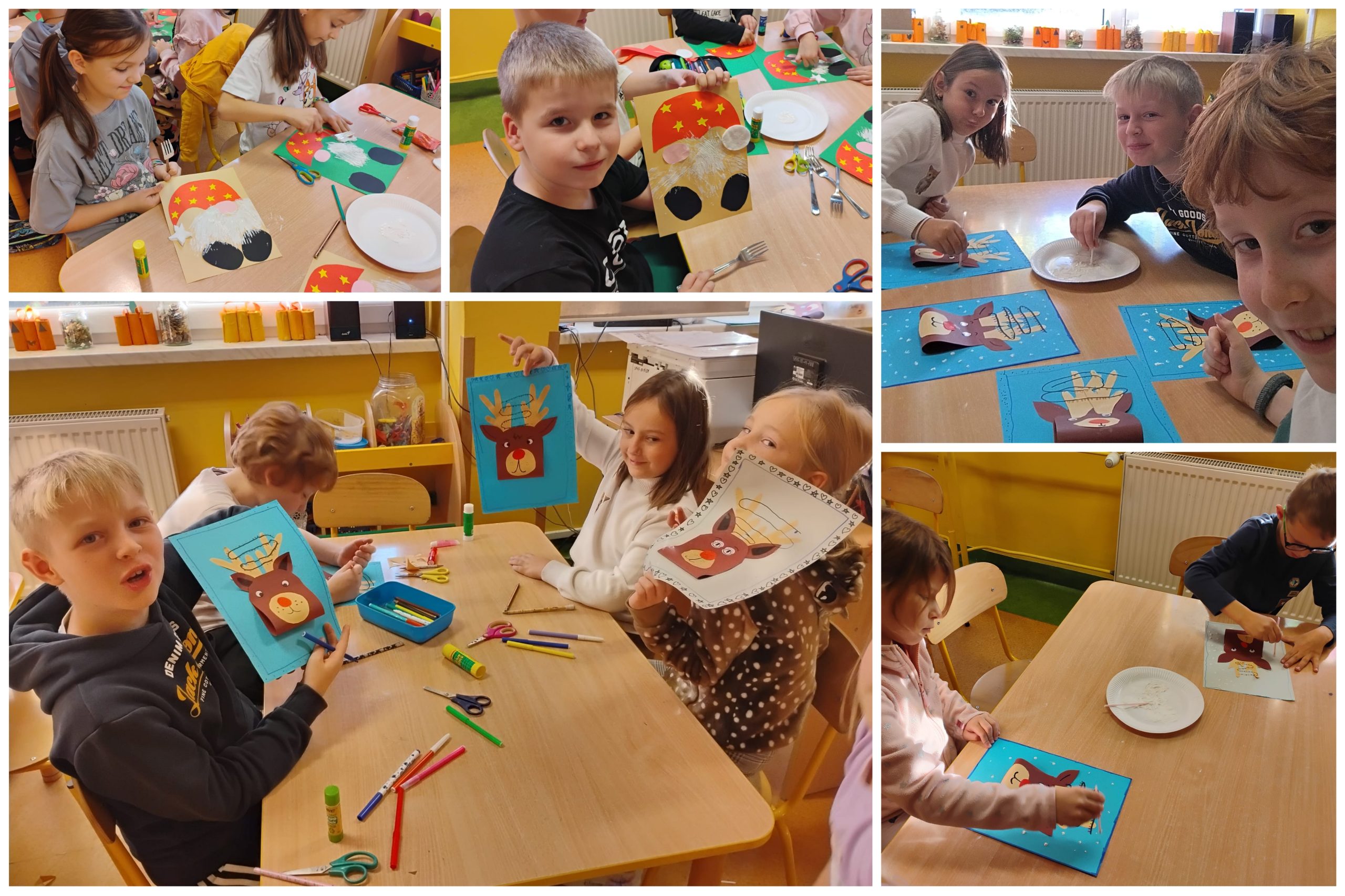 Zajęcia artystyczne w świetlicy szkolnej.