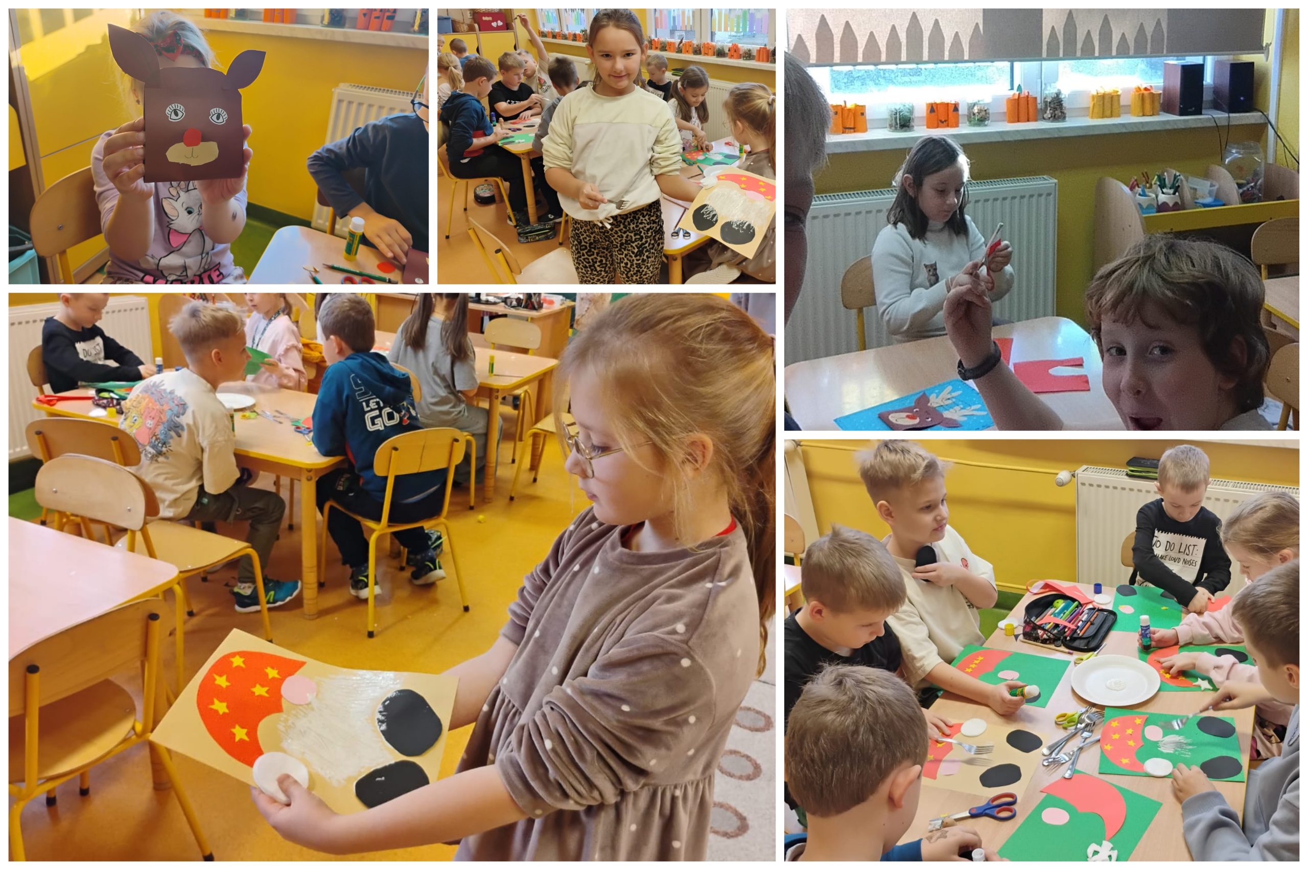 Zajęcia artystyczne w świetlicy szkolnej.