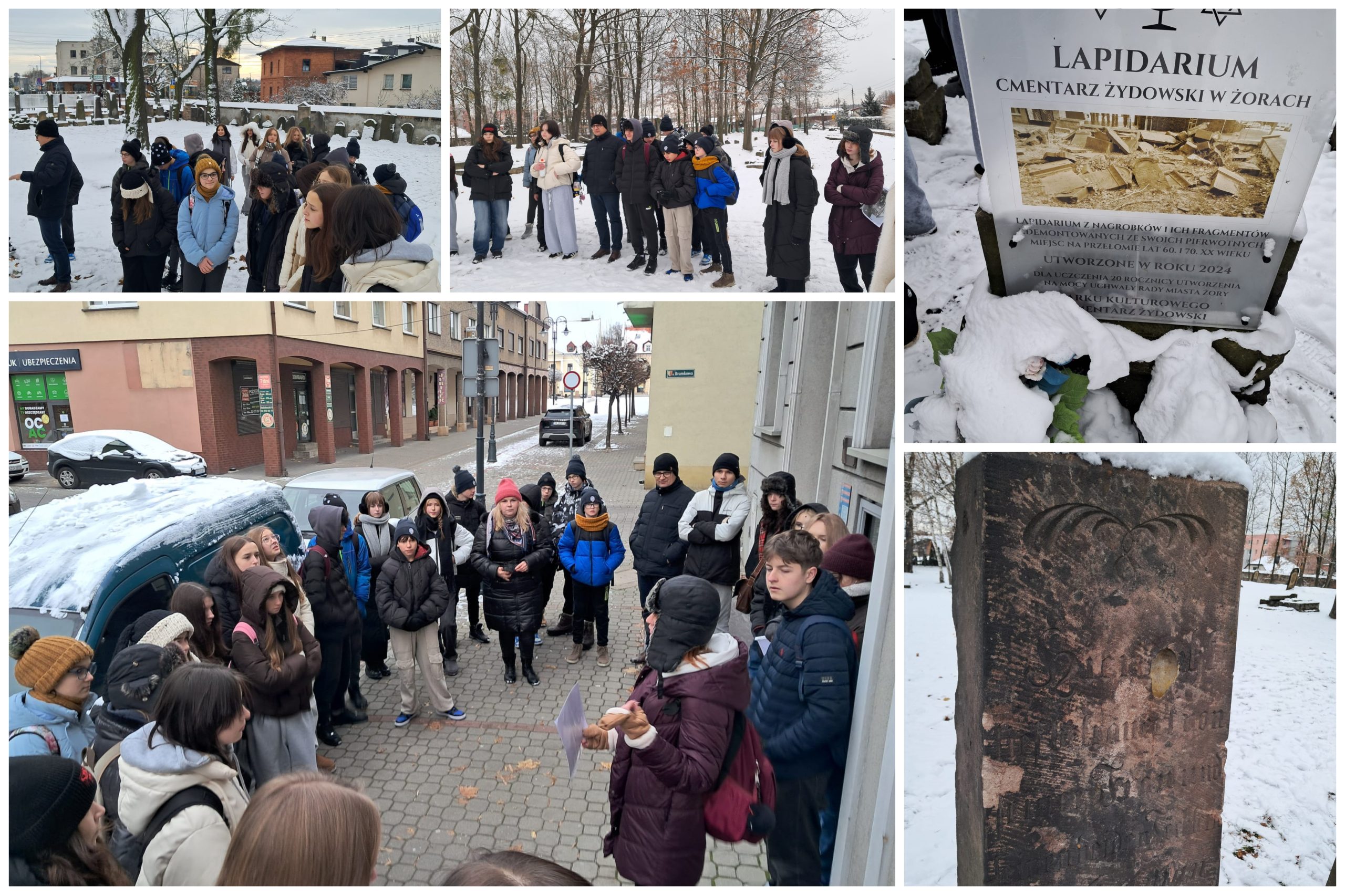 Realizacja projektu „Śladami żydowskiej społeczności Żor”.