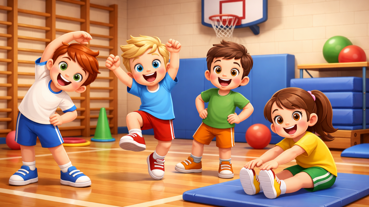 Grafika-Lekcja wychowania fizycznego.