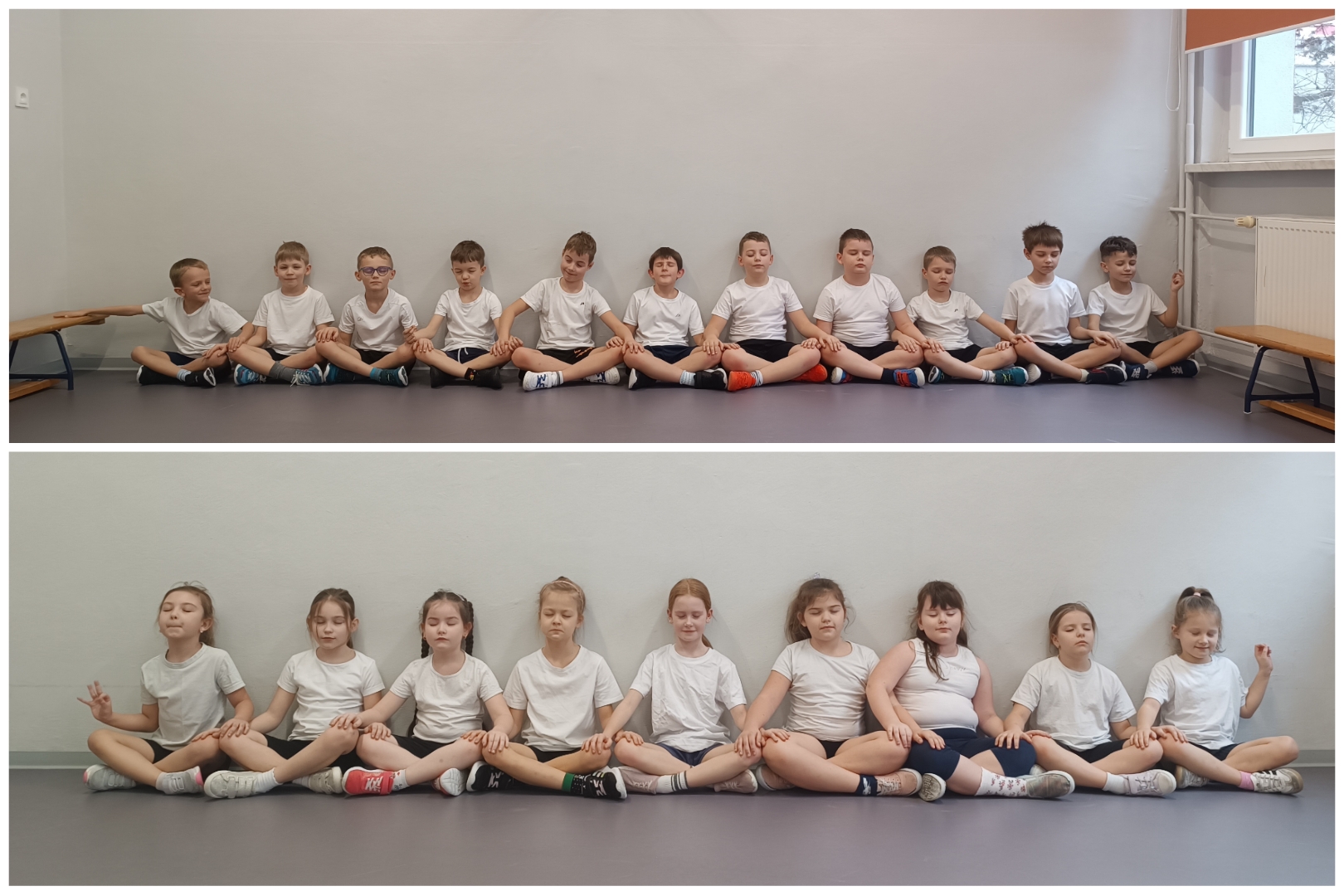 Lekcja wychowania fizycznego.