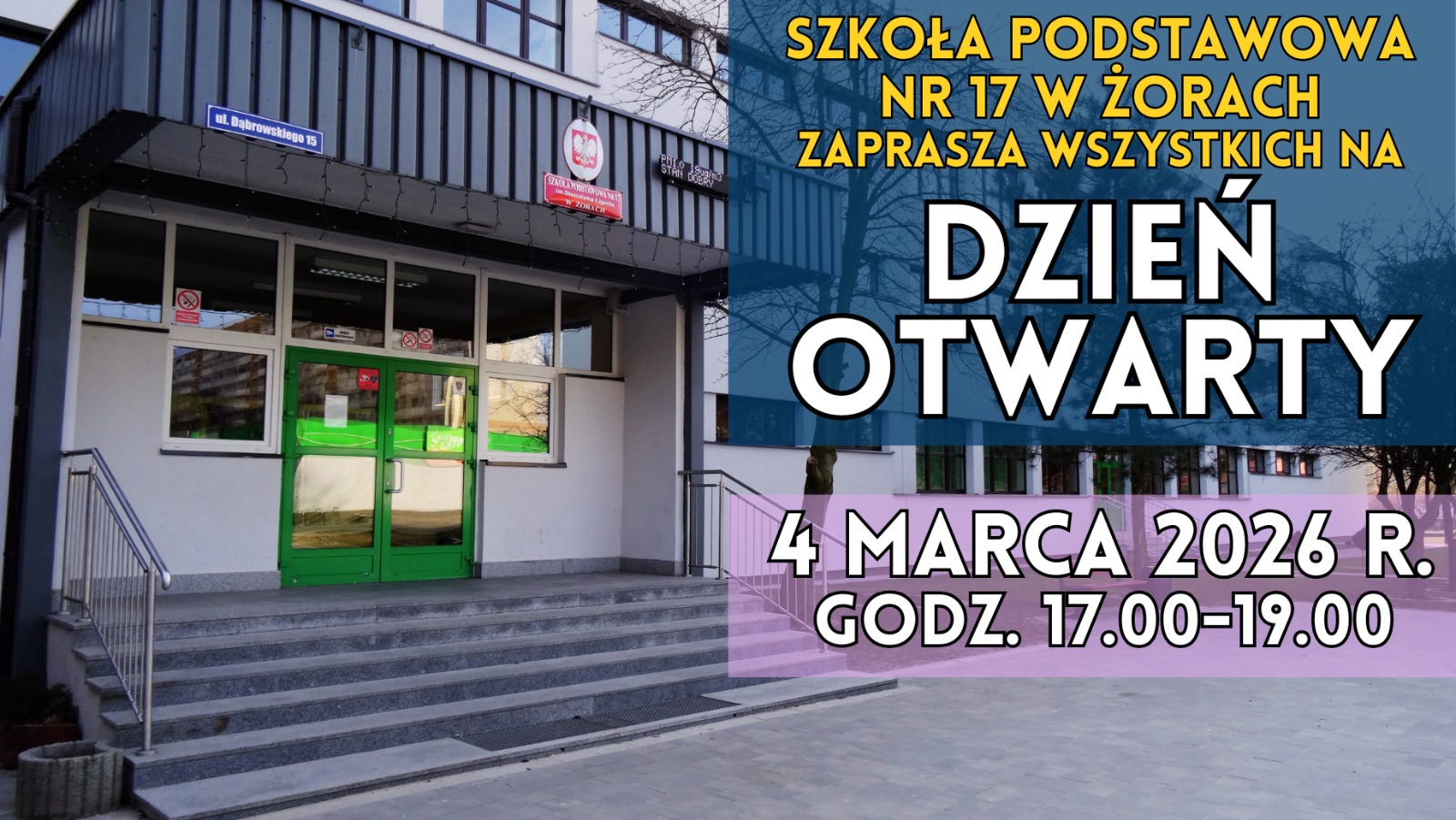 Dzień otwarty infografika