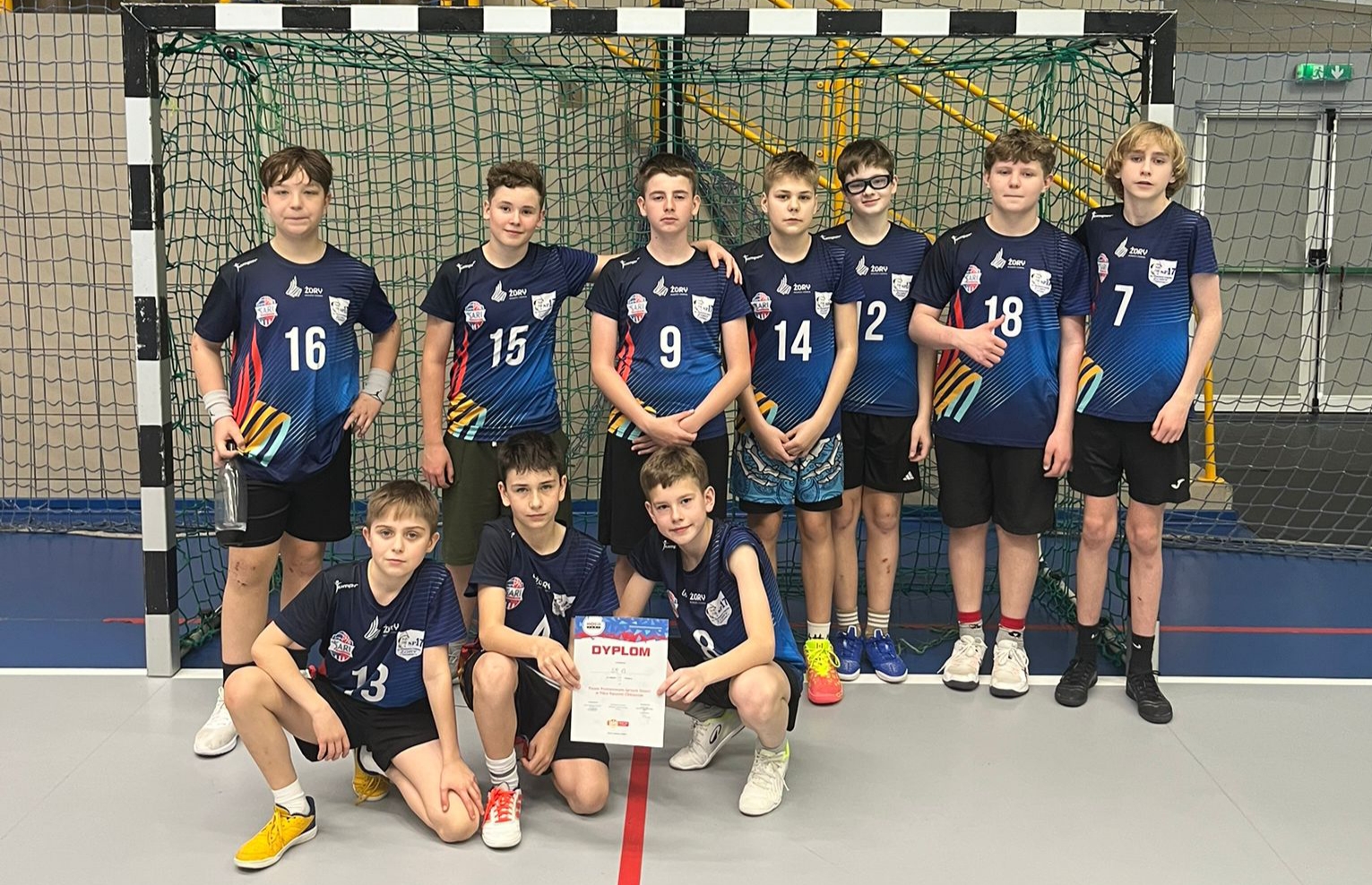 Reprezentacja Siedemnastki w trakcie zawodów.