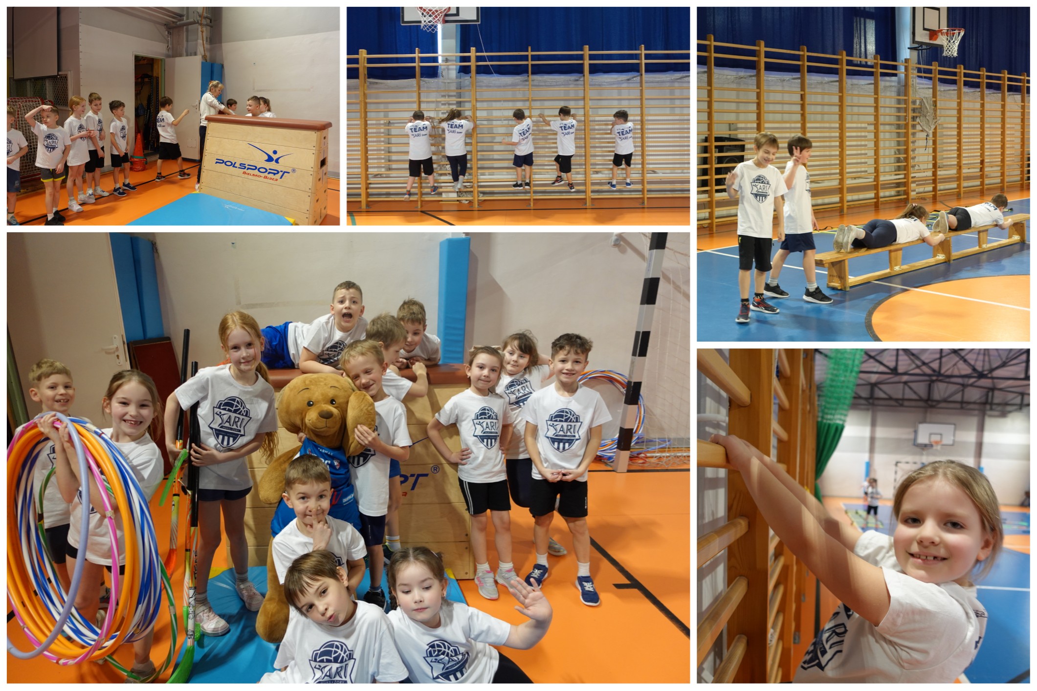 Klasa 1C w trakcie treningu.