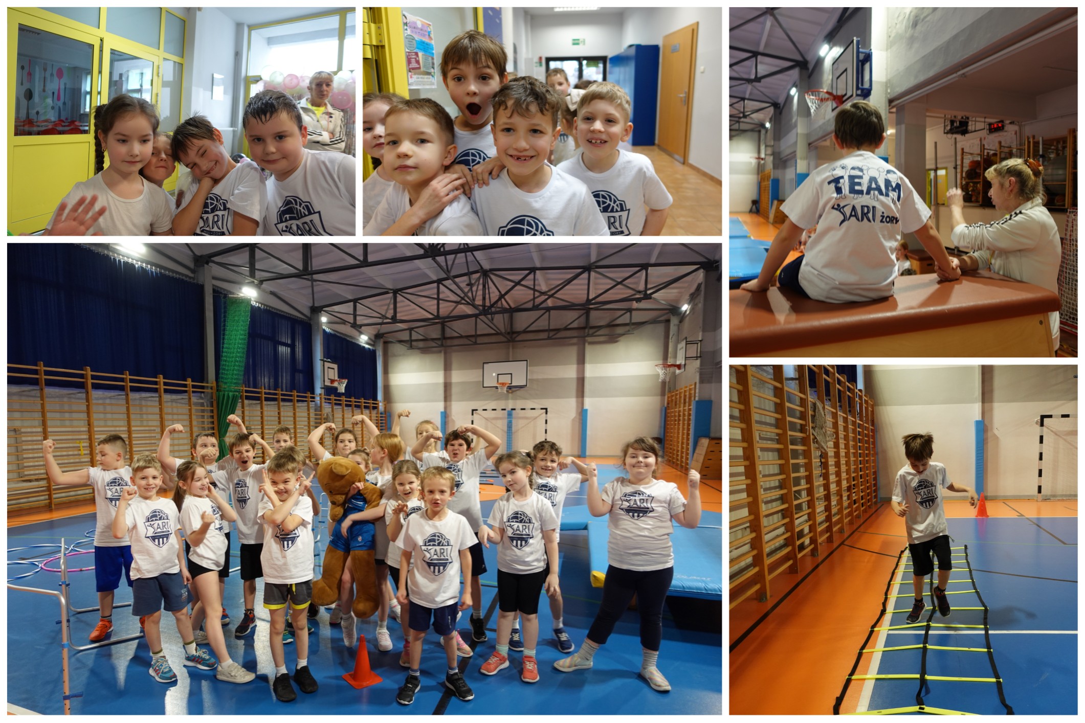 Klasa 1C w trakcie treningu.