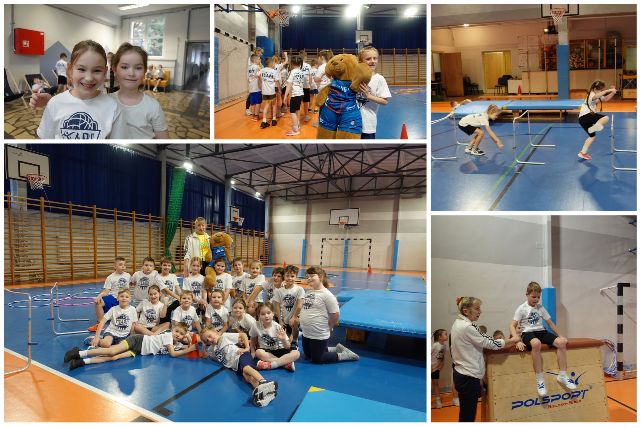 Klasa 1C w trakcie treningu.