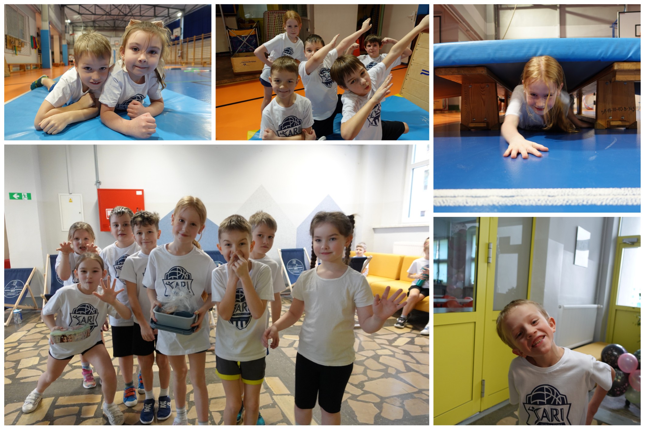 Klasa 1C w trakcie treningu.