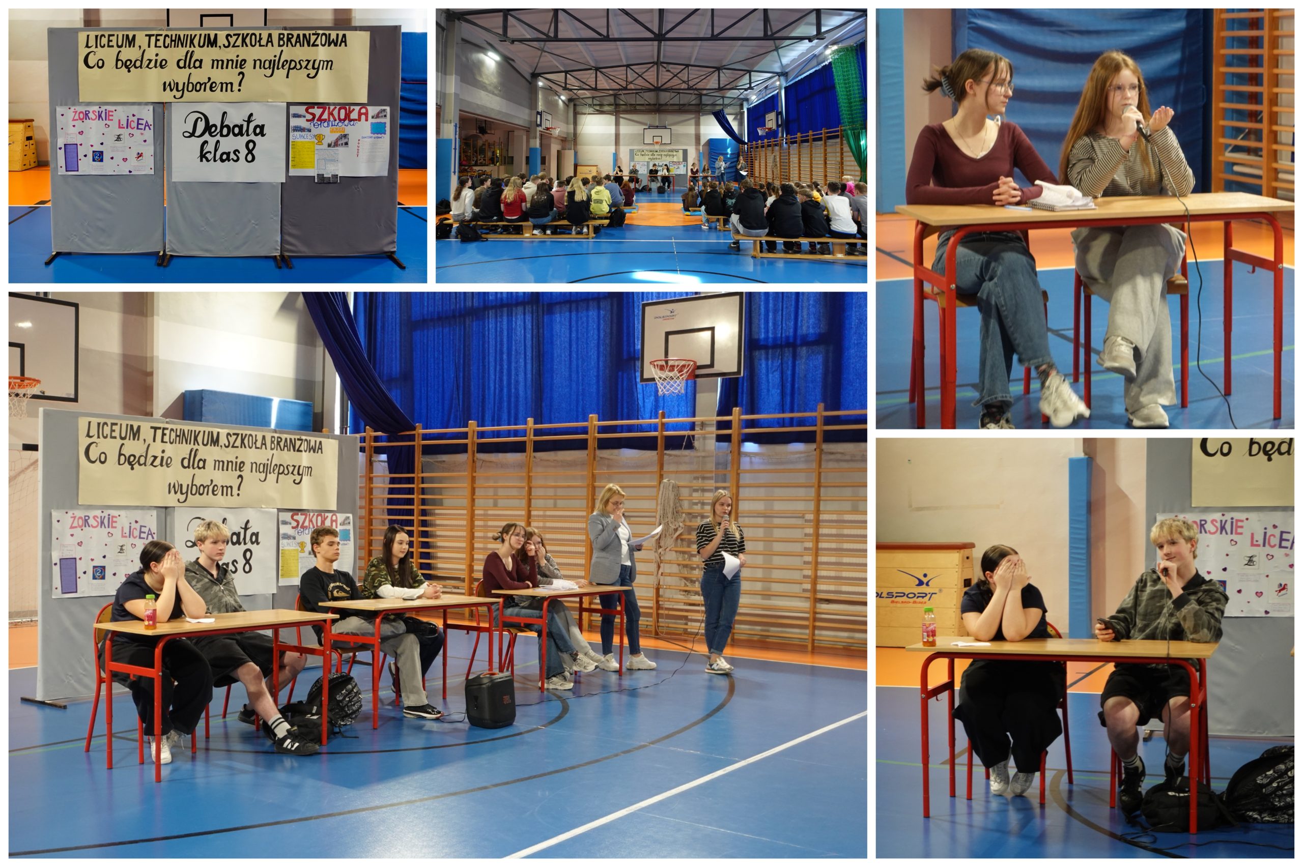 Debata klas ósmych.