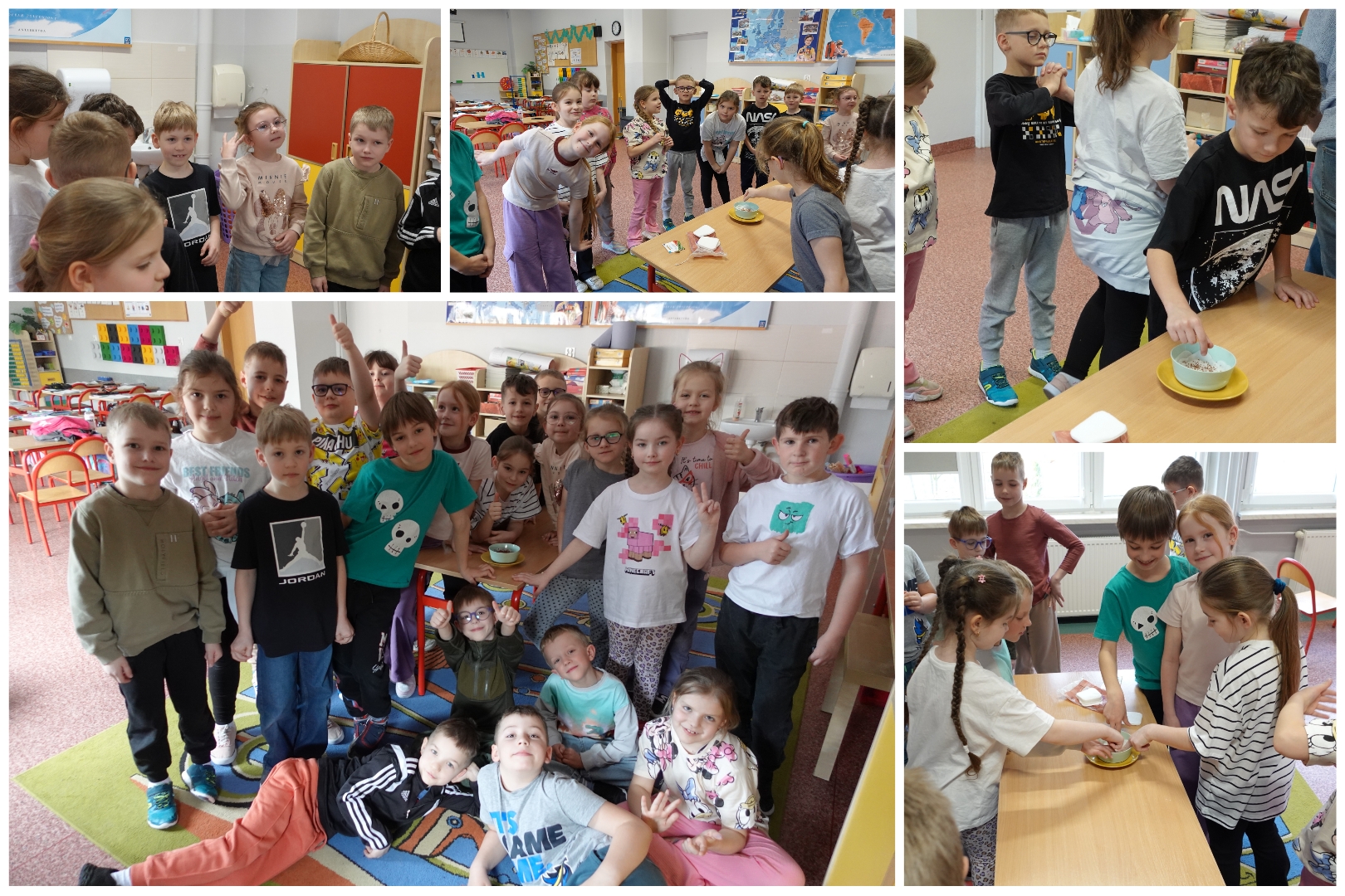 Klasa 1C i uprawa rzeżuchy.