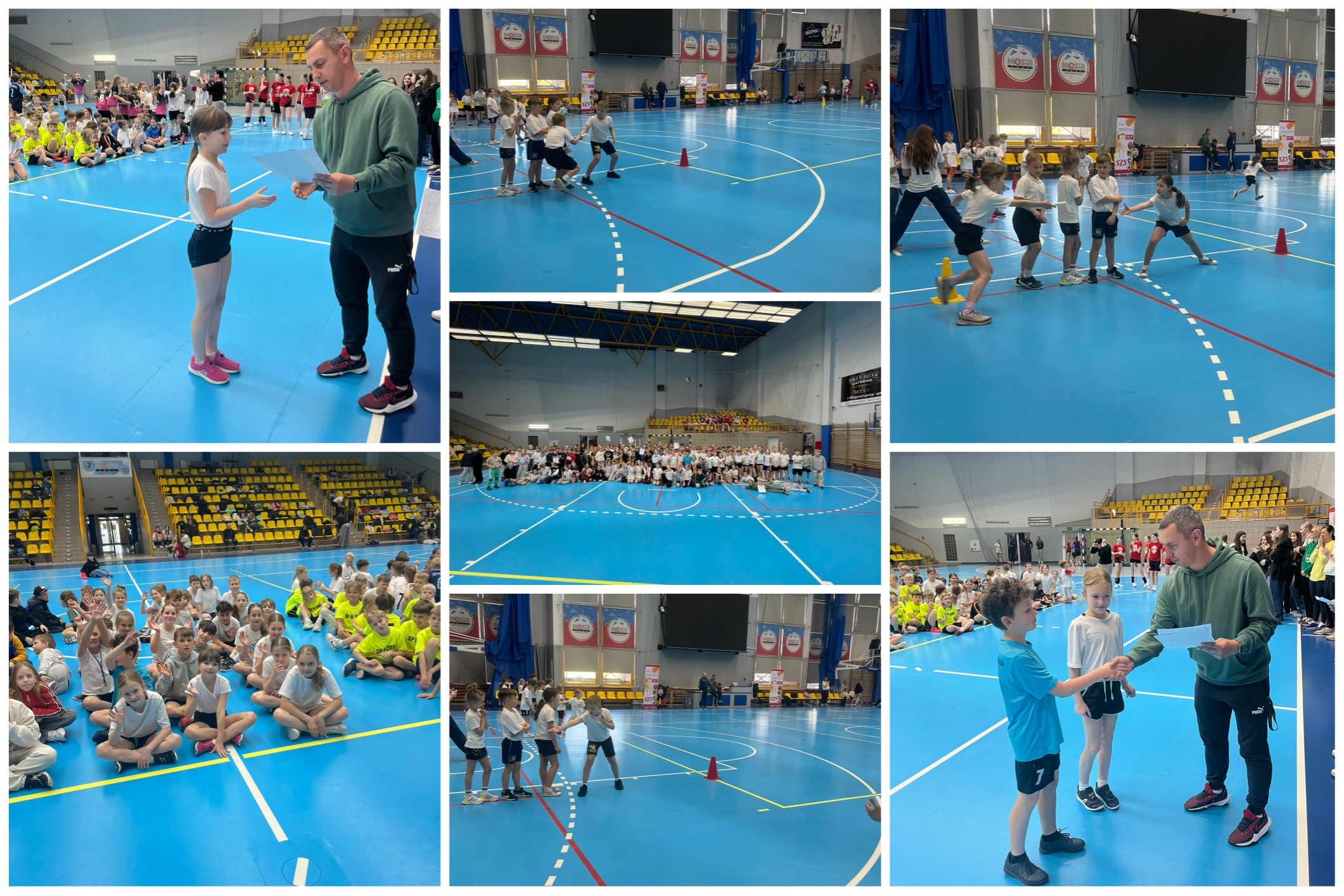 Reprezentacja Siedemnastki w trakcie zawodów sportowych.