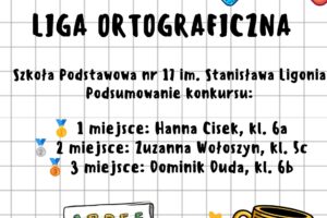 Podsumowanie konkursu Liga Ortograficzna